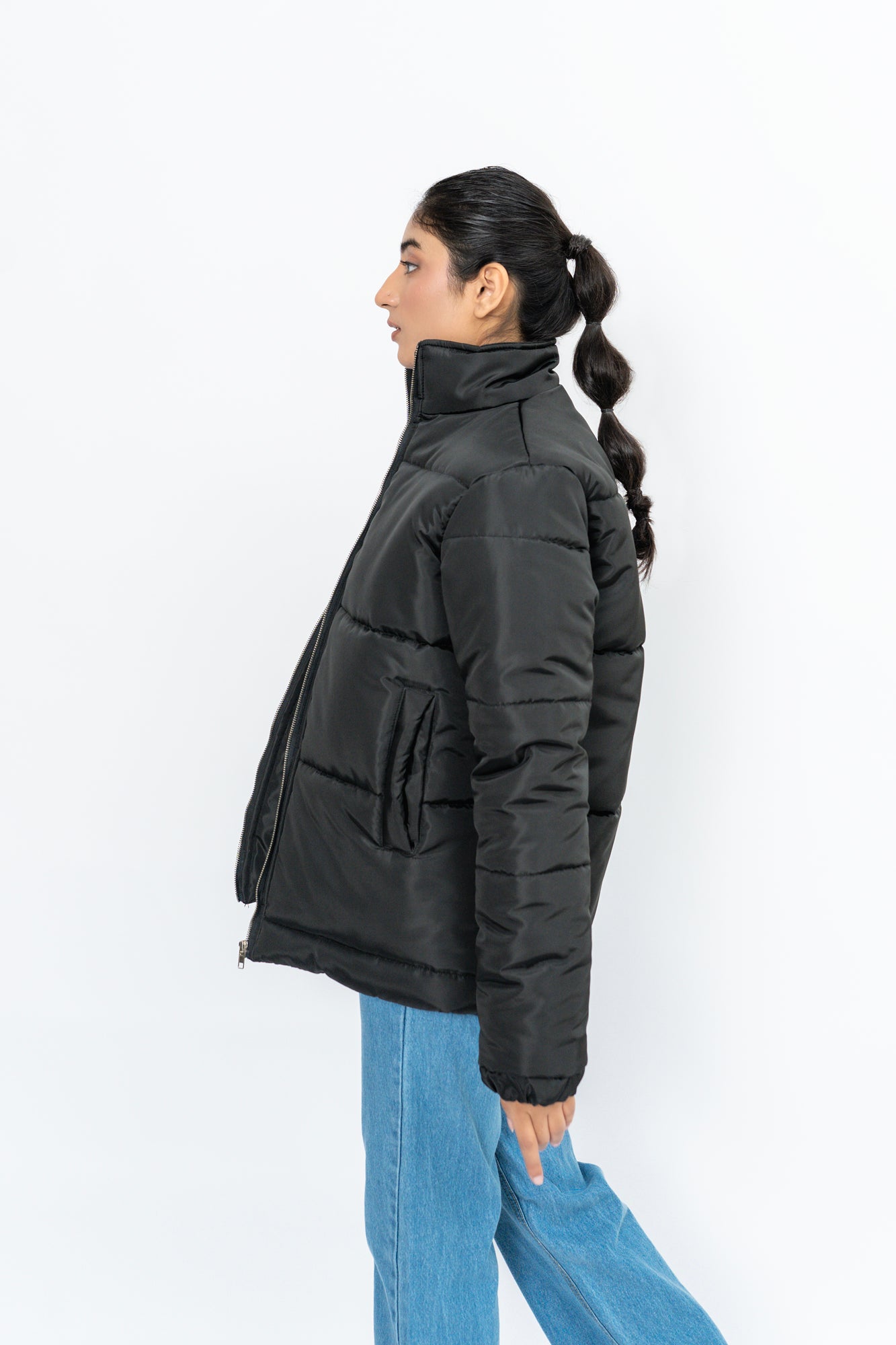 Oversized Puffer Jacket - Black