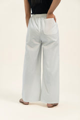 Pull on Pant - Black pinstripe on white