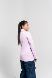 Turtleneck Top - Light Lilac