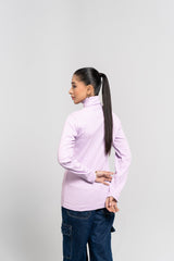 Turtleneck Top - Light Lilac