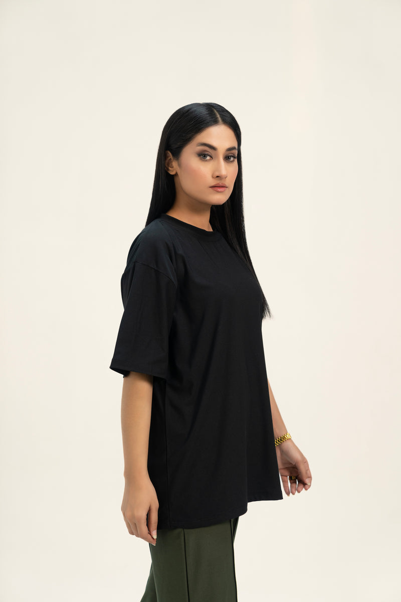 Oversized Dri Fit  T-Shirt - Black