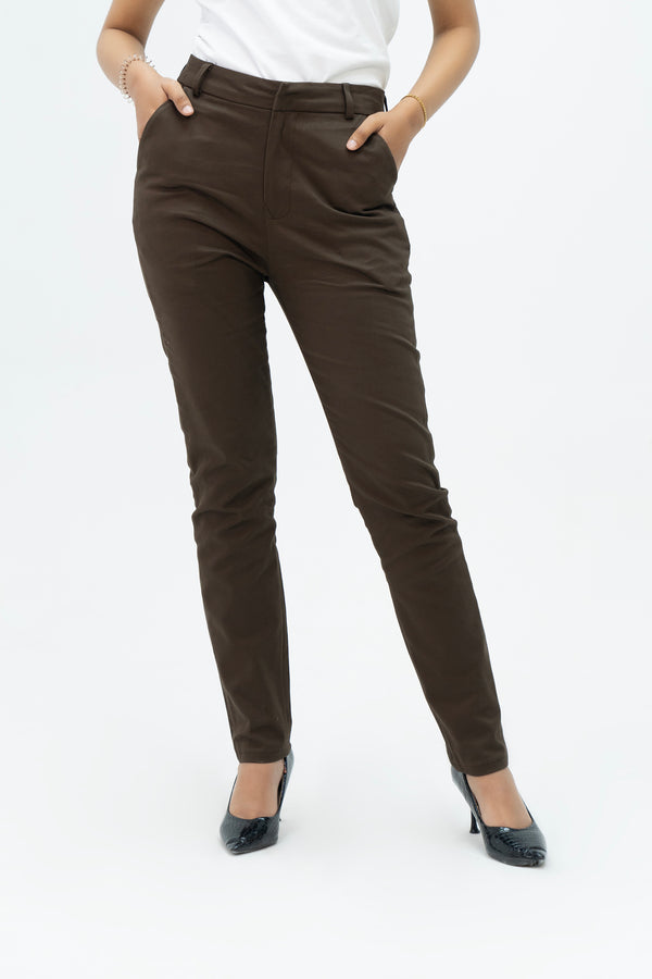 High-rise silk pants in brown - Valentino | Mytheresa
