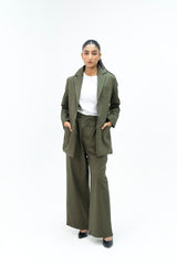 Oversized Tailored Blazer - Green