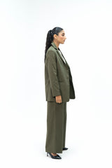 Oversized Tailored Blazer - Green