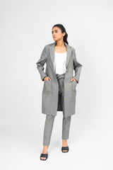Straight Pant with Pockets - Grey