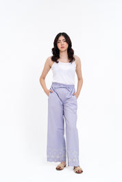 Pull-on Cutwork Pant - Lilac