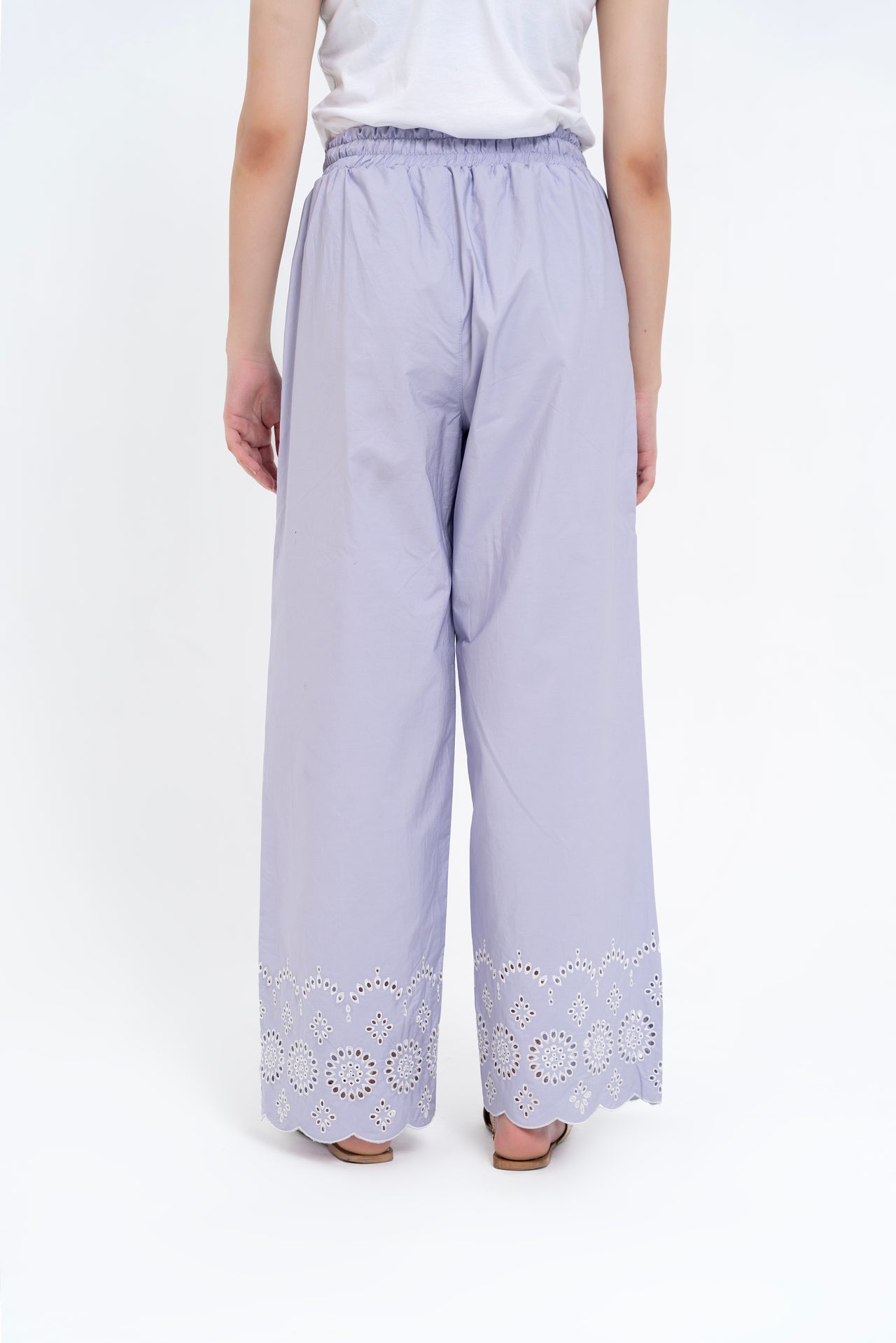 Pull-on Cutwork Pant - Lilac
