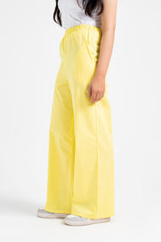 Wide Leg Elasticated Pant - Yellow