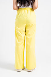 Wide Leg Elasticated Pant - Yellow