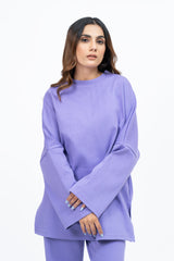 Oversized Knit Top - Light Purple