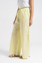 Oversized Wide Leg Pant - Butter Yellow
