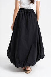 Bubble Hem Skirt - Black