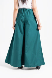 Extra Wide Leg Pants - Dark Teal