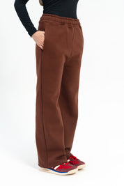 Sweatpants with Drawstring - Chocolate Brown