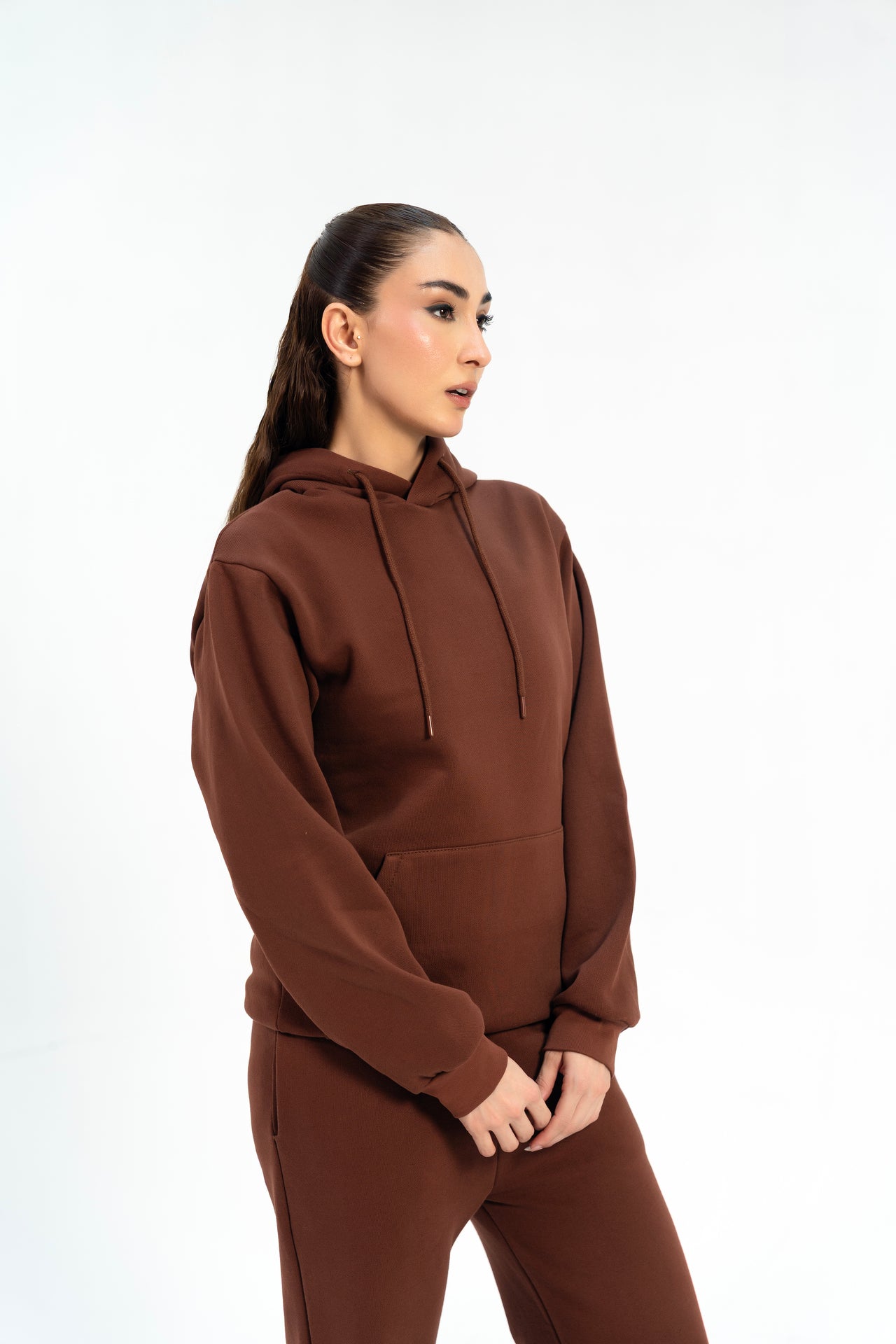 Oversized Hoodie - Chocolate Brown