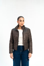 Puffer Jacket - Chocolate Brown