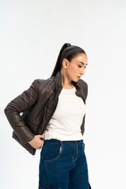 Puffer Jacket - Chocolate Brown