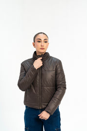 Puffer Jacket - Chocolate Brown