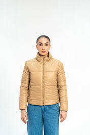 Puffer Jacket - Light Brown
