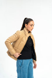 Puffer Jacket - Light Brown