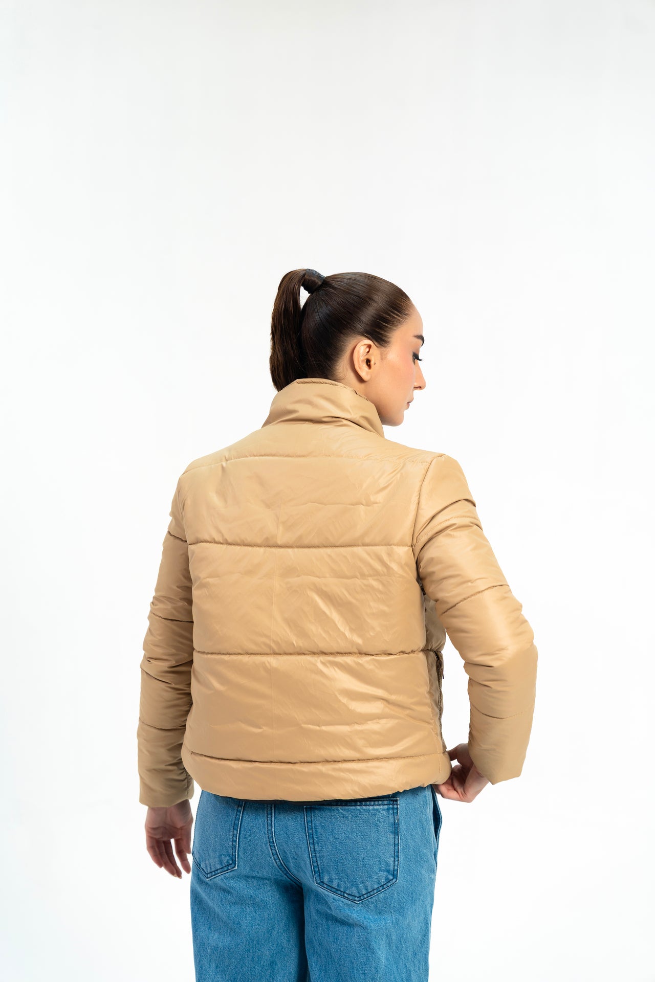 Puffer Jacket - Light Brown