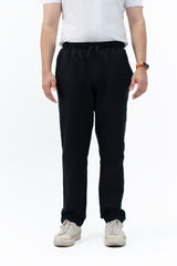 Men's Linen Pant with Drawstring - Black