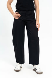 Barrel Leg Pant - Black
