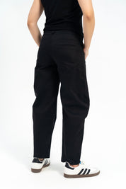 Barrel Leg Pant - Black