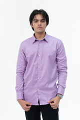 Men's Regular Fit Full Sleeve Shirt - Light Purple