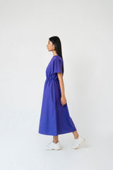 Elastic Waist Dress - Purple