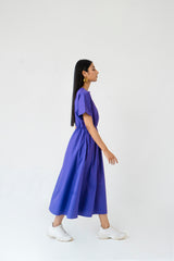 Elastic Waist Dress - Purple