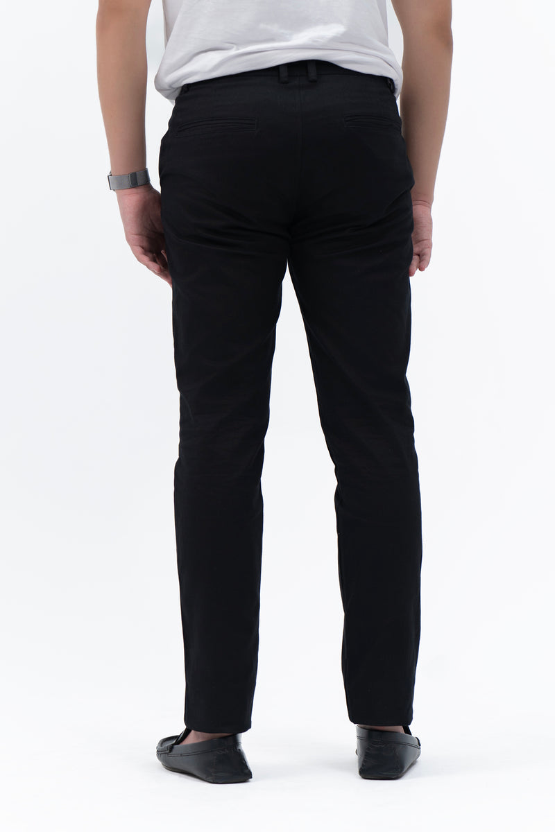 Men's Slim Fit Chino Pants - Black