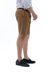 Men's Slim Fit Chino Shorts -  Brown