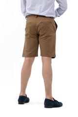 Men's Slim Fit Chino Shorts -  Brown