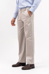 Men's Pleated Wide Leg Pant - Stone