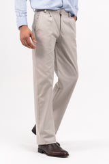 Men's Pleated Wide Leg Pant - Stone