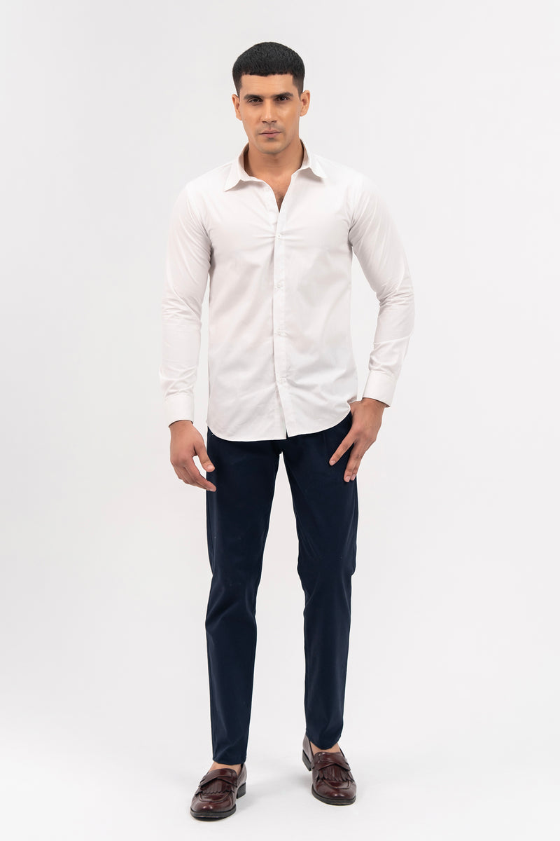 Men's Regular Fit Full Sleeve Shirt - White