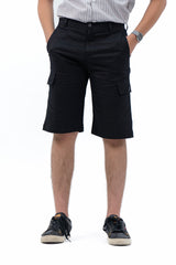 Men's Bermuda Cargo Shorts - Black