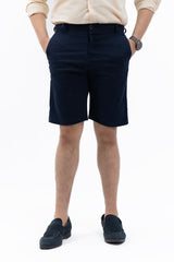 Men's Slim Fit Chino Shorts -  Navy Blue