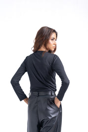 Round Neck T-Shirt - Black