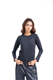 Round Neck T-Shirt - Black