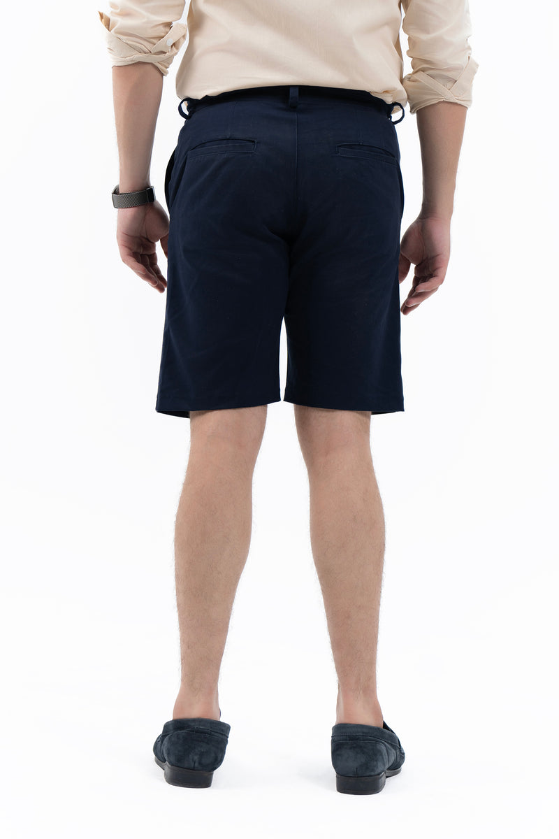 Men's Slim Fit Chino Shorts -  Navy Blue