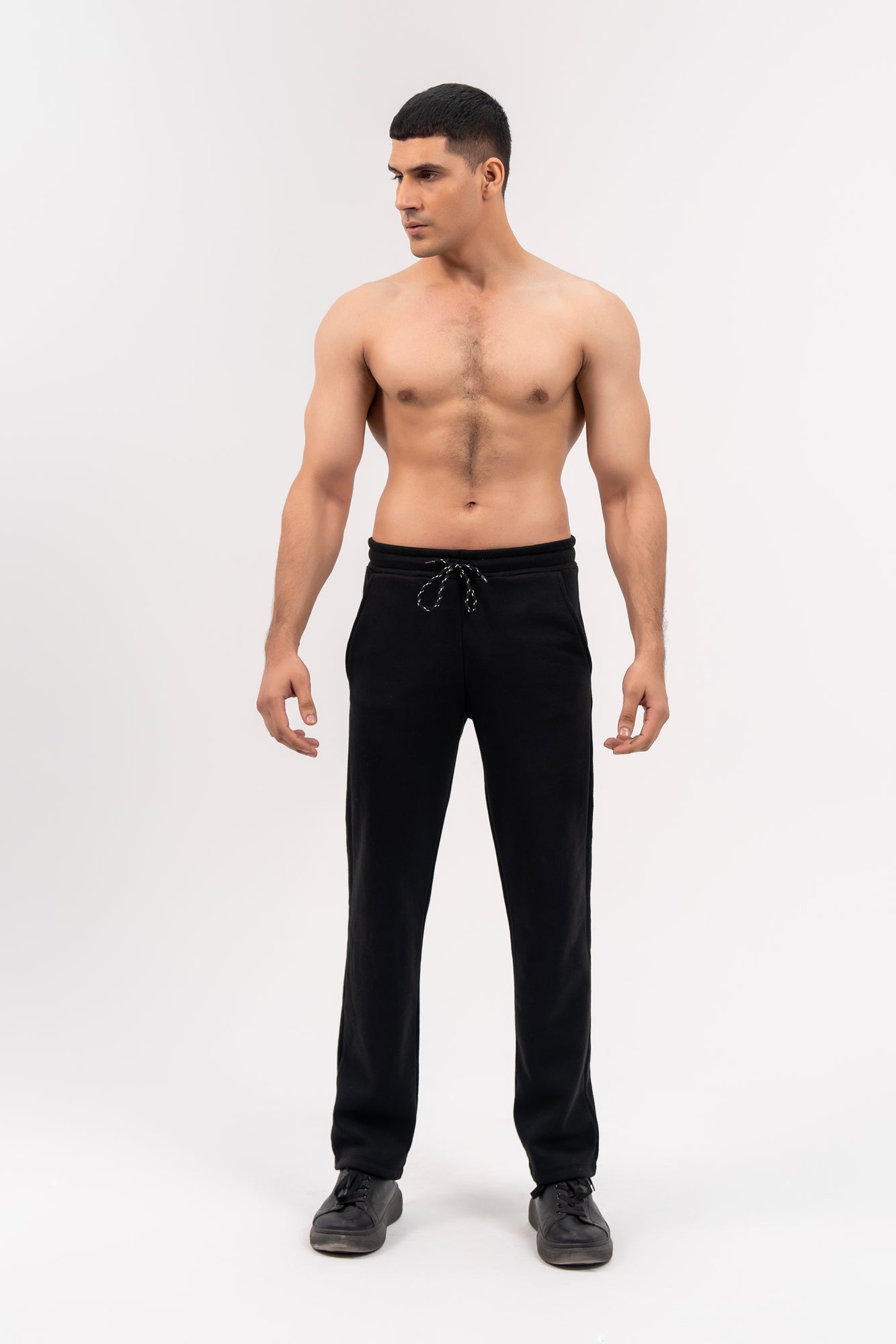 Men's Relaxed Fit Fleece Pant - Black