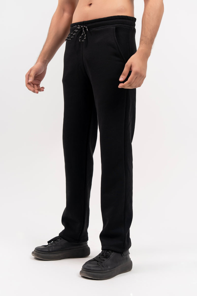 Men's Relaxed Fit Fleece Pant - Black