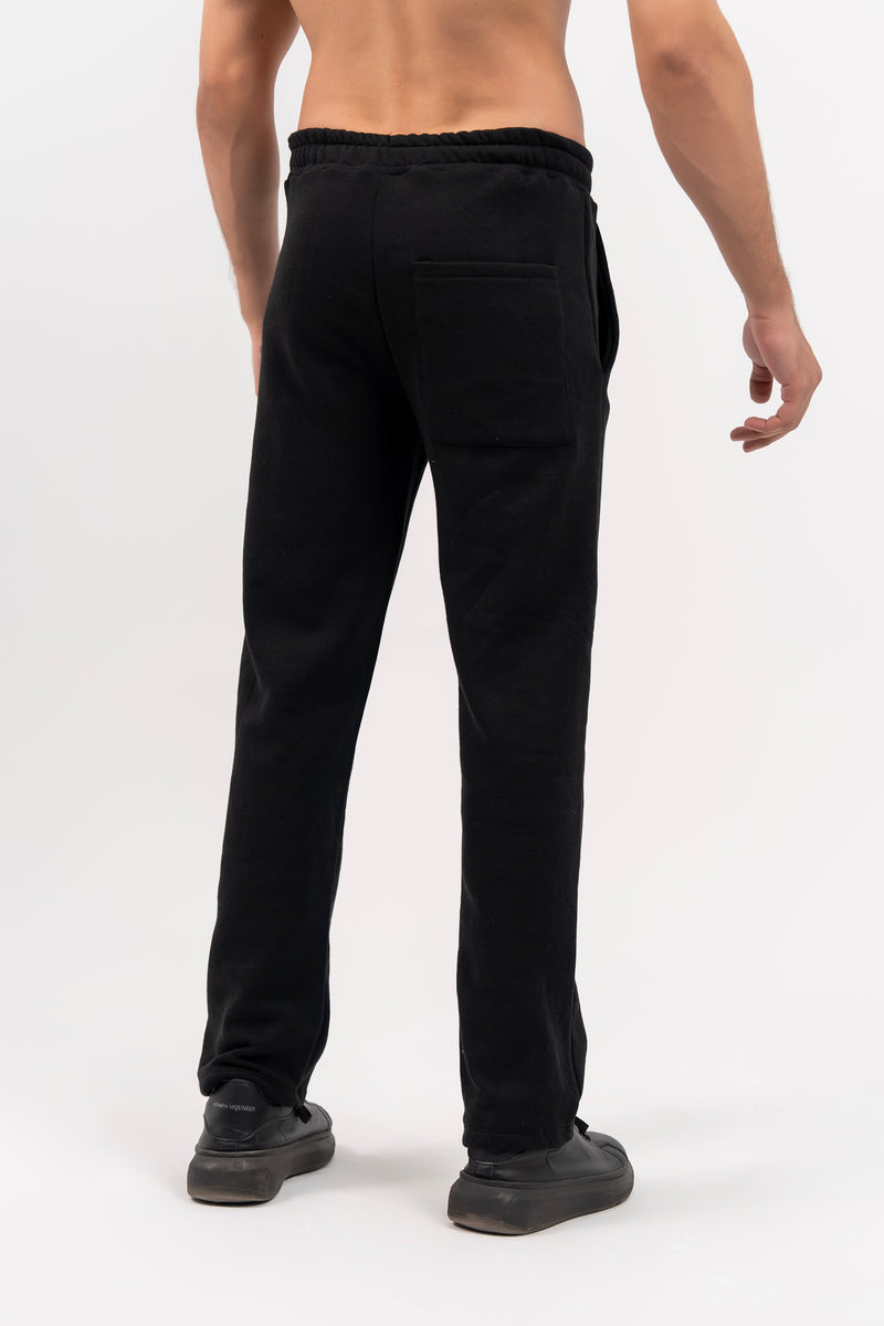 Men's Relaxed Fit Fleece Pant - Black