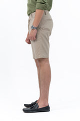 Men's Slim Fit Chino Shorts -  Beige