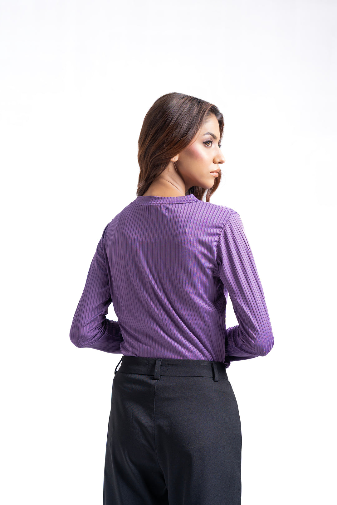 Round Neck T-Shirt - Light purple