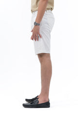 Men's Slim Fit Chino Shorts -  White