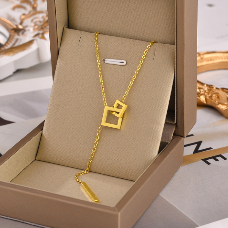 Square Link Necklace