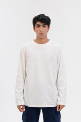 Men's Full Sleeve T-Shirt  - White